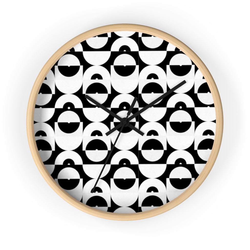 VINYL ABSTRACTIONS WALL CLOCK