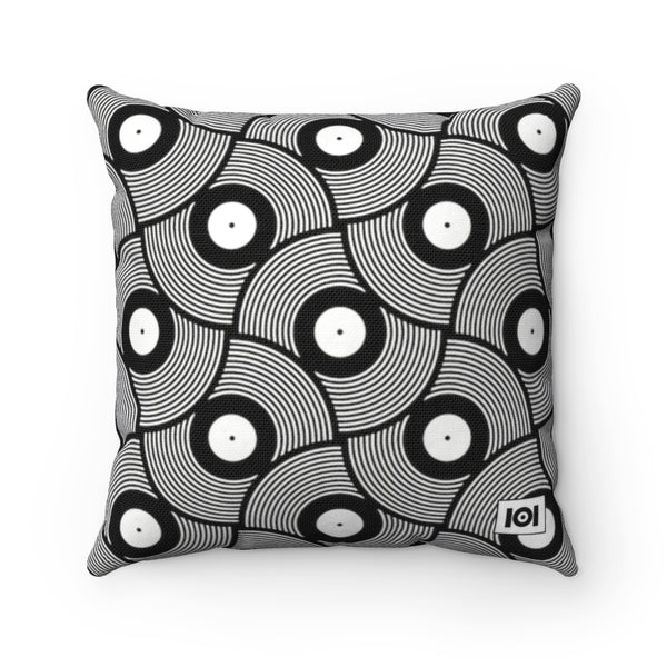 VINYL 02 PATTERN PILLOW - BLACK VINYL 02 PATTERN PILLOW - BLACK