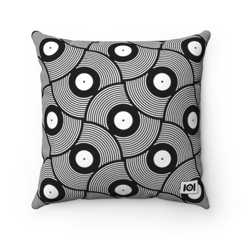 ABSTRACTIONS 01 PATTERN PILLOW - BLACK