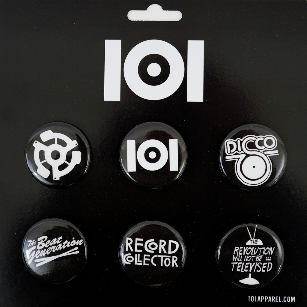 101 PIN PACK BLACK 6 PCS SET