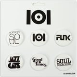 101 PIN PACK WHITE 6 PCS SET