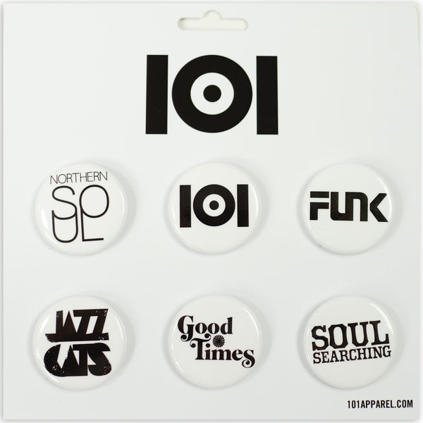 101 PIN PACK WHITE 6 PCS SET