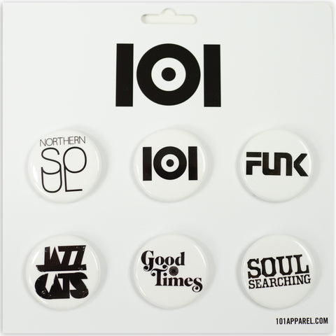 101 PIN PACK BLACK 6 PCS SET