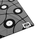 VINYL 02 PATTERN POLYESTER BLANKET - BLACK