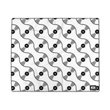 VINYL 01 PATTERN POLYESTER BLANKET - WHITE