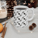 VINYL 01 PATTERN COFEE MUG - WHITE