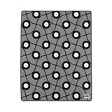 VINYL 02 PATTERN POLYESTER BLANKET - BLACK