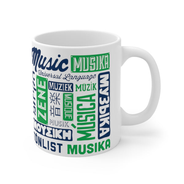 MUSIC - UNIVERSAL LANGUAGE COFFEE MUG - WHITE