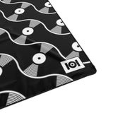 VINYL 01 PATTERN POLYESTER BLANKET - BLACK