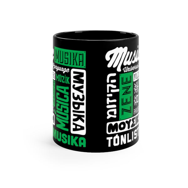 MUSIC - UNIVERSAL LANGUAGE COFFEE MUG - BLACK