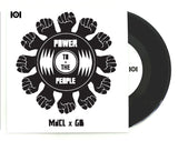 MdCL & GB “POWER TO THE PEOPLE” T-SHIRT W/MIX CD, CASSETTE  & 7-INCH VINYL