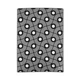 VINYL 02 PATTERN POLYESTER BLANKET - BLACK