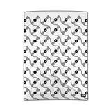 VINYL 01 PATTERN POLYESTER BLANKET - WHITE
