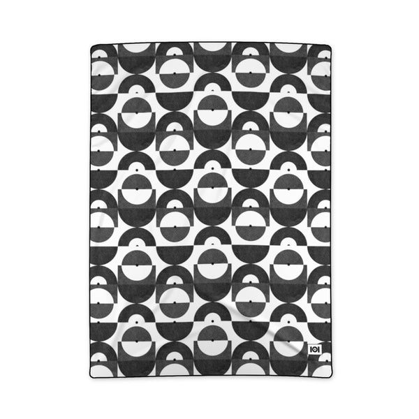 ABSTRACTIONS 01 PATTERN BLANKET - BLACK