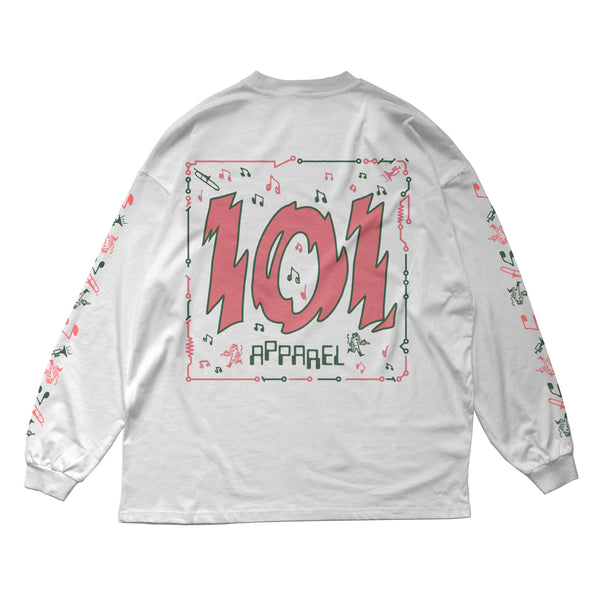 101 ATOMIC - PREMIUM LONG SLEEVE SHIRT - WHITE