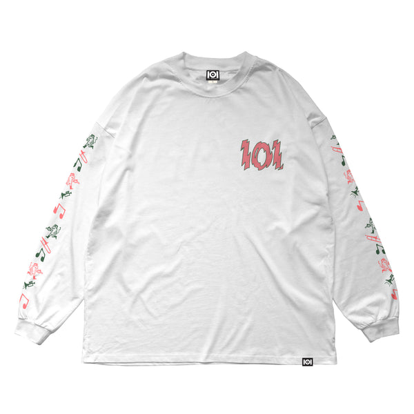 101 ATOMIC - PREMIUM LONG SLEEVE SHIRT - WHITE