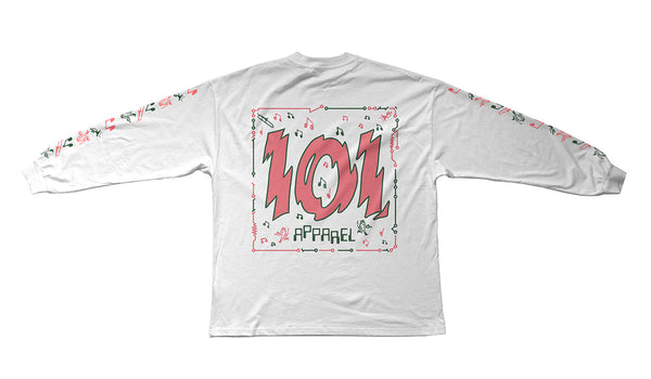 101 ATOMIC - PREMIUM LONG SLEEVE SHIRT - WHITE