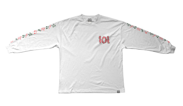 101 ATOMIC - PREMIUM LONG SLEEVE SHIRT - WHITE