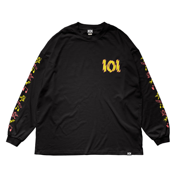 101 ATOMIC - PREMIUM LONG SLEEVE SHIRT - BLACK