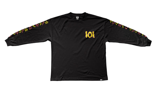 101 ATOMIC - PREMIUM LONG SLEEVE SHIRT - BLACK