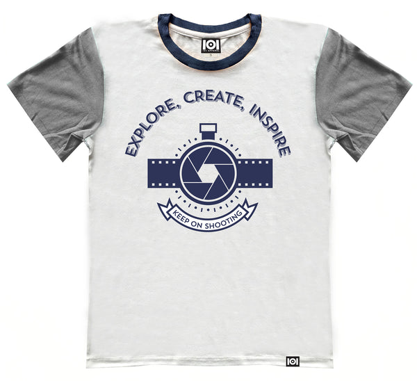 EXPLORE, CREATE, INSPIRE 2 TONE SHIRT