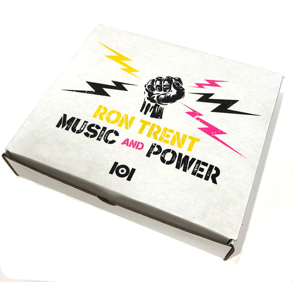 RON TRENT "MUSIC & POWER" BOX SET - T-SHIRT, 10" VINYL, DOUBLE CD, TOTE BAG