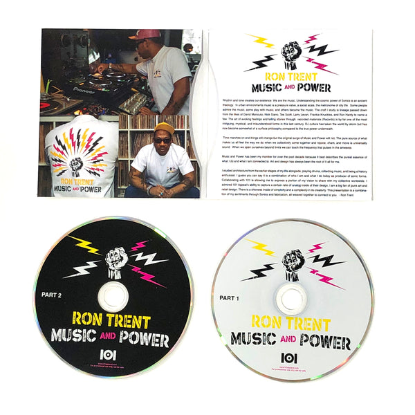 RON TRENT "MUSIC & POWER" BOX SET - T-SHIRT, 10" VINYL, DOUBLE CD, TOTE BAG