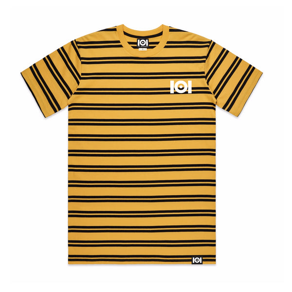 101 LINE STRIPE TEE YELLOW /BLACK