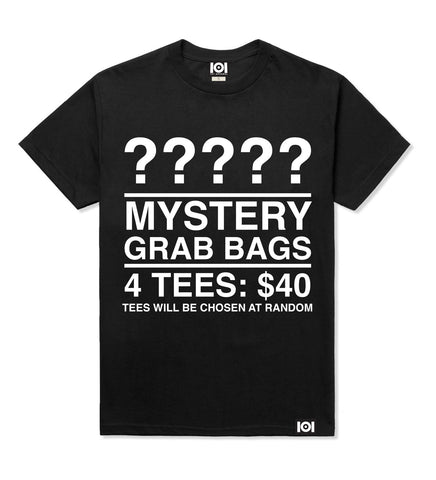 MENS LONG SLEEVE T-SHIRT MYSTERY GRAB BAG - 4 FOR $50