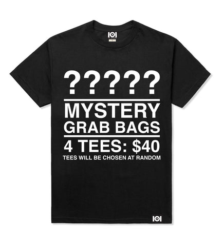 MENS T-SHIRT MYSTERY GRAB BAG - 4 FOR $40