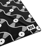 VINYL 01 PATTERN POLYESTER BLANKET - BLACK