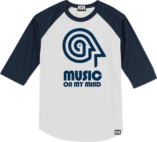 MUSIC ON MY MIND - BASEBALL 3/4 RAGLAN