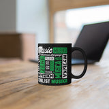 MUSIC - UNIVERSAL LANGUAGE COFFEE MUG - BLACK