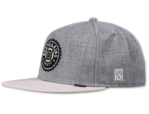 BEAT MAKING SOCIETY SNAP BACK - GREY/CREAM- LIMITED EDITION