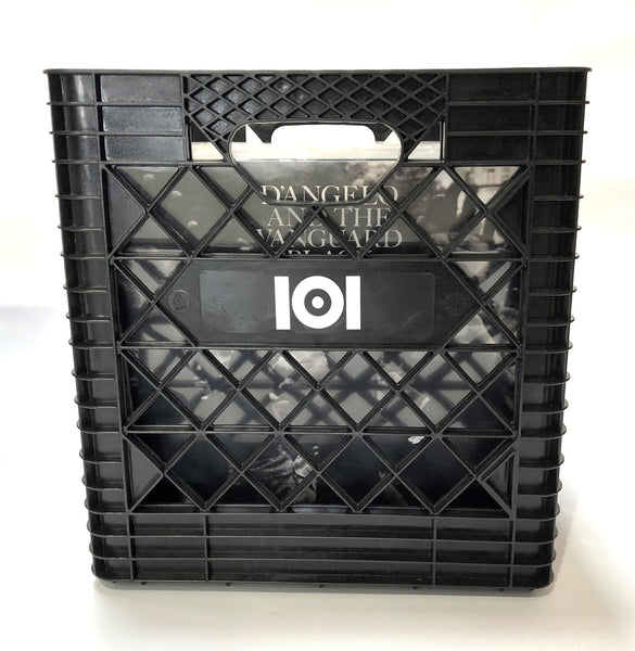 VINYL RECORD CRATE - BLACK