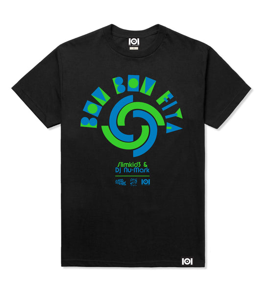 DJ NU-MARK & SLIMKID3 - "TRE'D MARK MIX" (BOM BOM FIYA) T-SHIRT & MIX CD