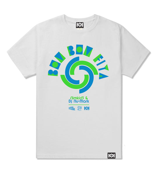 DJ NU-MARK & SLIMKID3 - "TRE'D MARK MIX" (BOM BOM FIYA) T-SHIRT & MIX CD