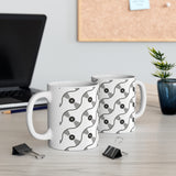 VINYL 01 PATTERN COFEE MUG - WHITE