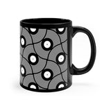 VIYNL 02 PATTERN COFFEE MUG - BLACK