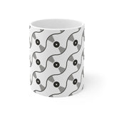 VINYL 01 PATTERN COFEE MUG - WHITE