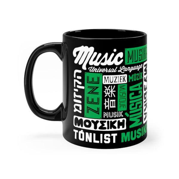 MUSIC - UNIVERSAL LANGUAGE COFFEE MUG - BLACK MUSIC - UNIVERSAL LANGUAGE COFFEE MUG - BLACK