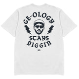 GE-OLOGY “STAYS DIGGIN” T-SHIRT W/MIX CD & 7-INCH VINYL