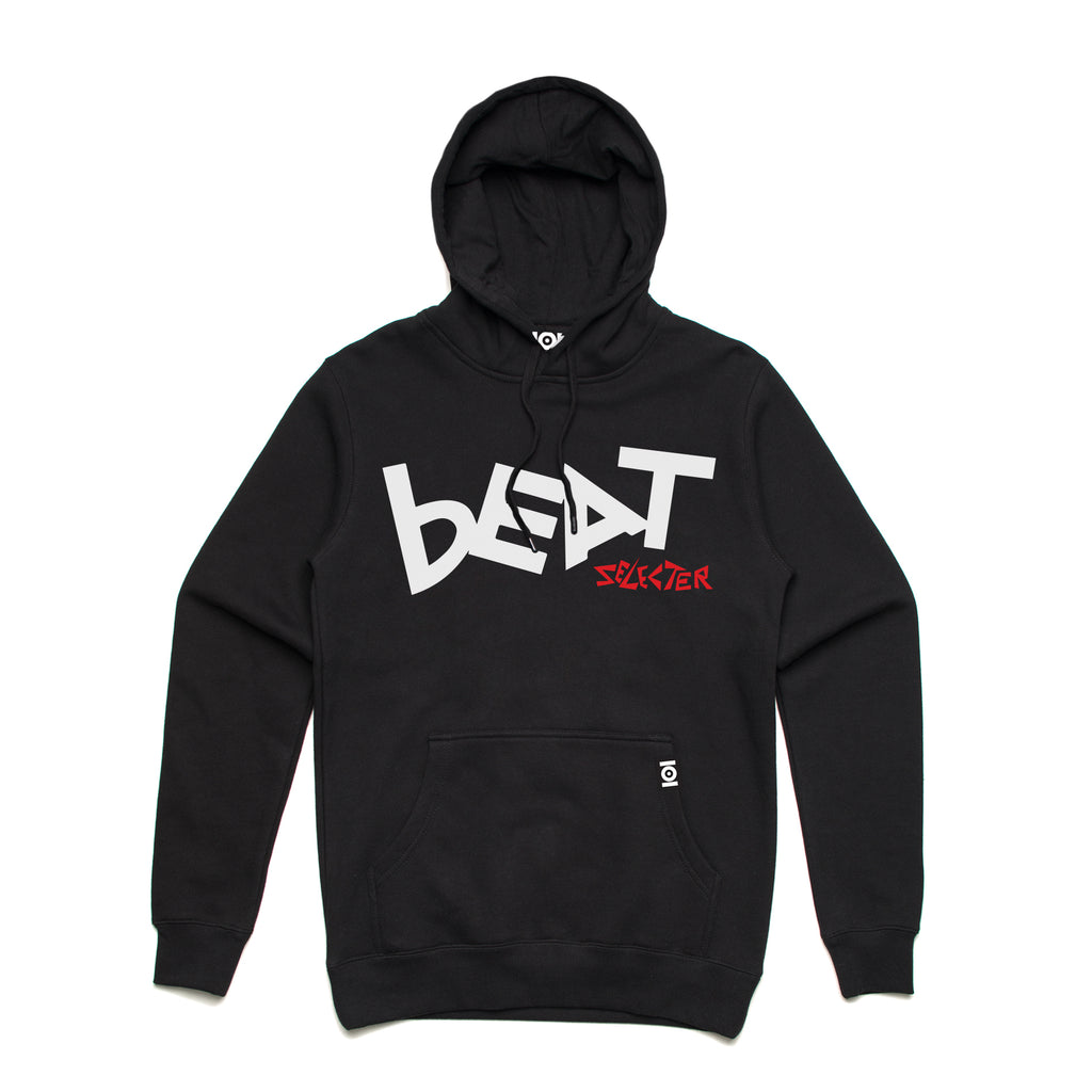 BEAT SELECTER HOODED FLEECE - BLACK BEAT SELECTER HOODED FLEECE - BLACK