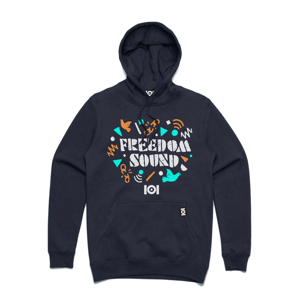 FREEDOM SOUND HOODED FLEECE - NAVY FREEDOM SOUND HOODED FLEECE - NAVY