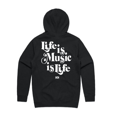 MUSIC IS LIFE IS MUSIC - WHITE