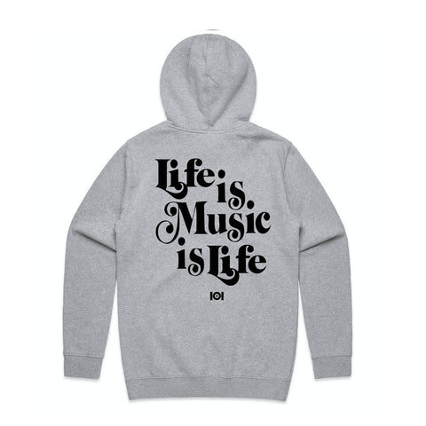 MUSIC IS LIFE IS MUSIC - WHITE
