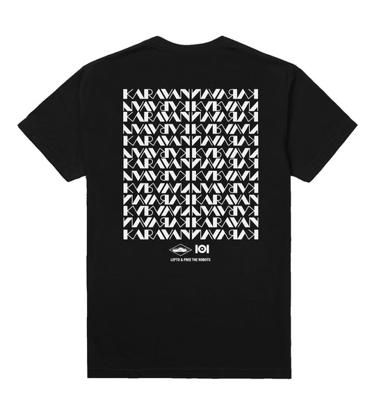 LEFTO & FREE THE ROBOTS "KARAVAN" T-SHIRT, LIMITED EDITION CASSETTE W/POSTER PRINT