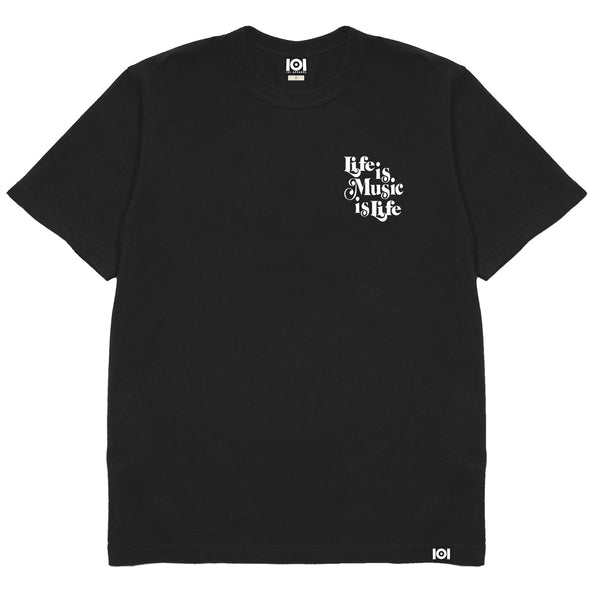 MUSIC IS LIFE IS MUSIC - BLACK