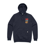 TALKIN ALL THAT JAZZ HOODED FLEECE - NAVY BLUE