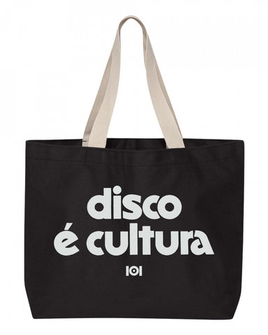 MUSIC IS LIFE IS MUSIC TOTE BAG - BLACK